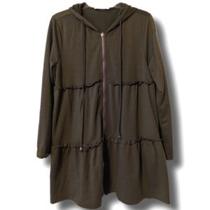 Oversized Cozy Zip Jacket or Pullover Size S with Pockets and Hood